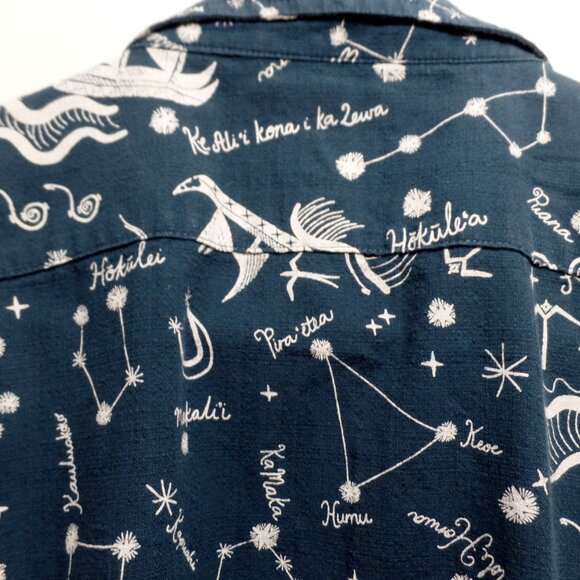 Patagonia Pataloha Shirt in Ho'okele Tidepool Blue Size Large - Picture 3 of 13